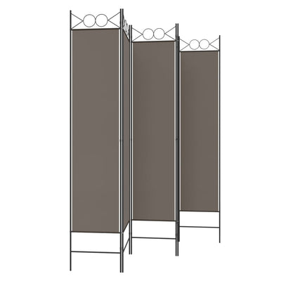 5-Panel Room Divider Anthracite 200x200 cm Fabric