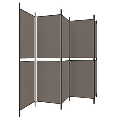 5-Panel Room Divider Anthracite 250x180 cm Fabric