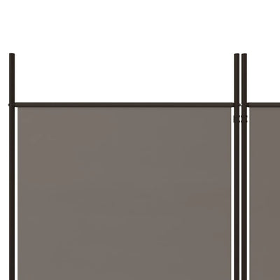 6-Panel Room Divider Anthracite 300x180 cm Fabric