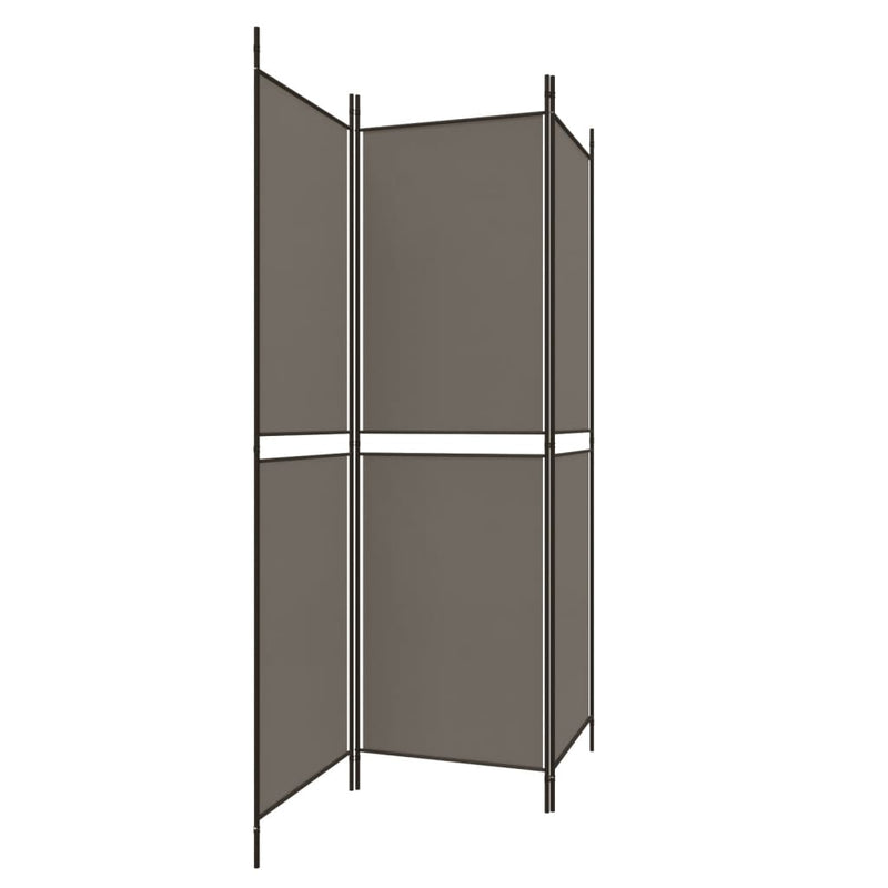 3-Panel Room Divider Anthracite 150x220 cm Fabric