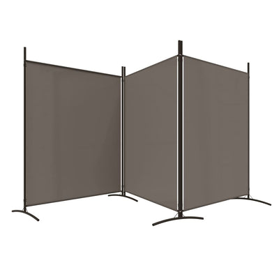 3-Panel Room Divider Anthracite 525x180 cm Fabric