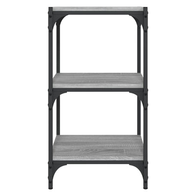 Book Cabinet Grey Sonoma 40x33x70.5 cm Engineered Wood and Steel