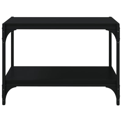 TV Cabinet Black 60x33x41 cm Engineered Wood and Steel