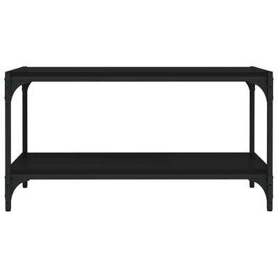 TV Cabinet Black 80x33x41 cm Engineered Wood and Steel