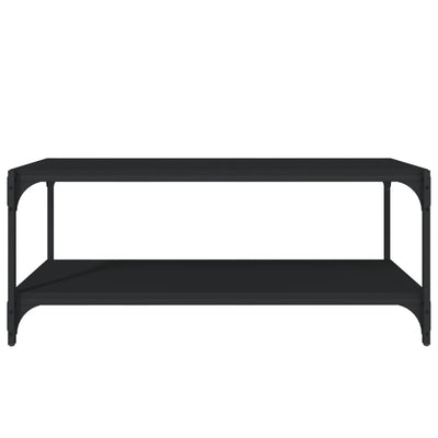 TV Cabinet Black 100x33x41 cm Engineered Wood and Steel