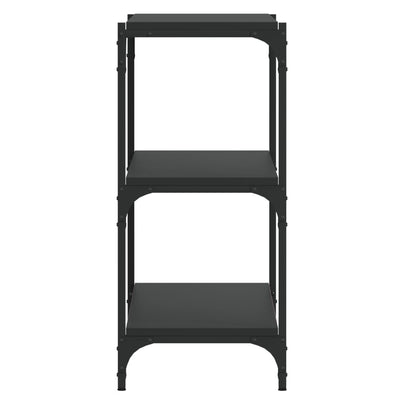 Book Cabinet Black 100x33x70.5 cm Engineered Wood and Steel