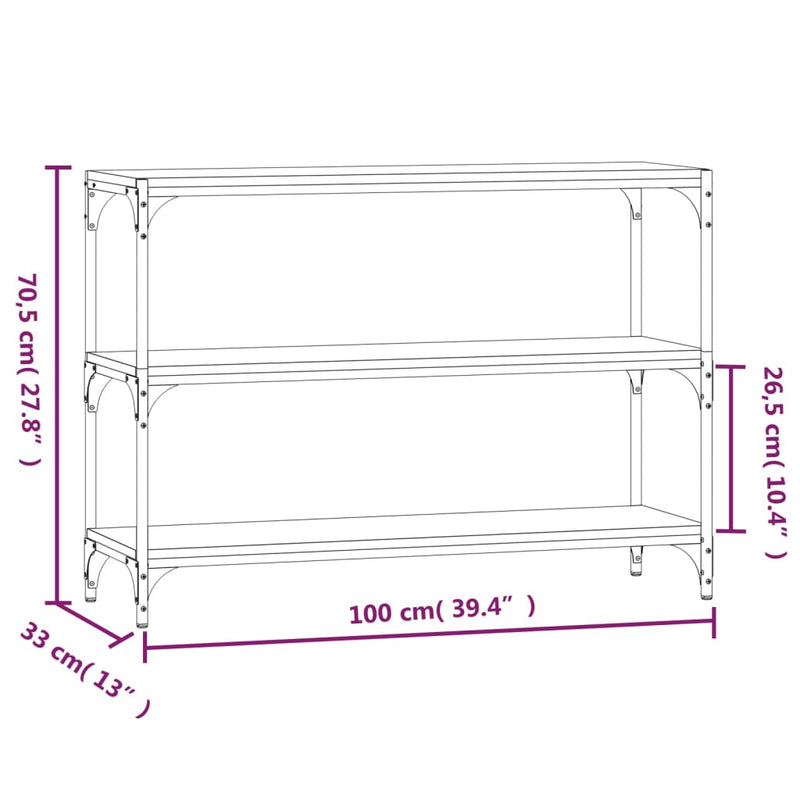 Book Cabinet Black 100x33x70.5 cm Engineered Wood and Steel