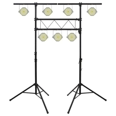 Light Stand Black 238x115x(180-300) cm Steel