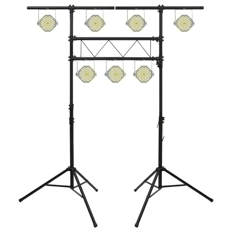 Light Stand Black 238x115x(180-300) cm Steel