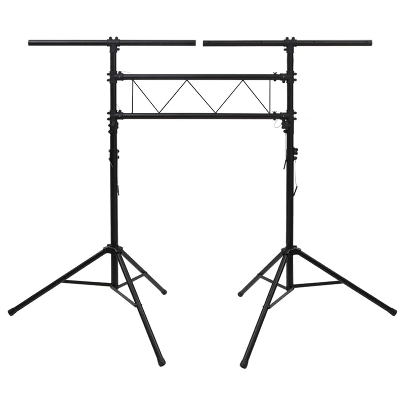 Light Stand Black 238x115x(180-300) cm Steel