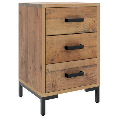 Bedside Cabinet Brown 40x30x55 cm Solid Pinewood