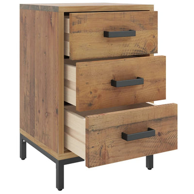 Bedside Cabinet Brown 40x30x55 cm Solid Pinewood