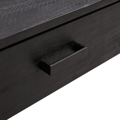 Coffee Table Black 90x50x35 cm Solid Pinewood