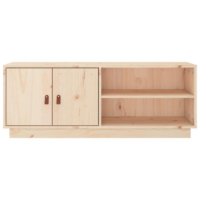 TV Cabinet 105x34x40 cm Solid Wood Pine