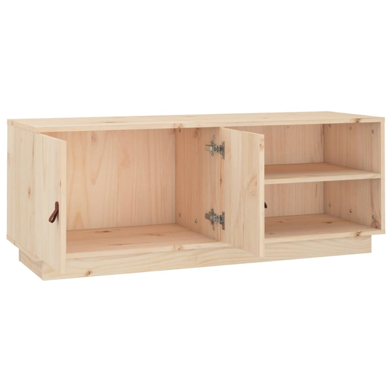 TV Cabinet 105x34x40 cm Solid Wood Pine