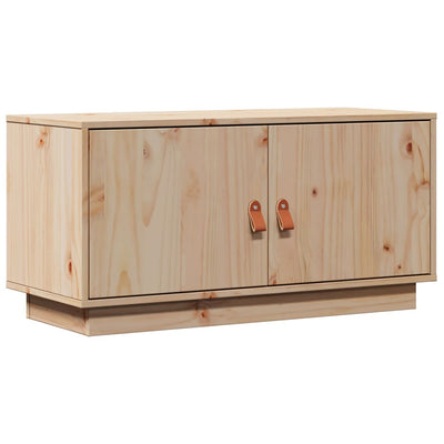 TV Cabinet 80x34x40 cm Solid Wood Pine