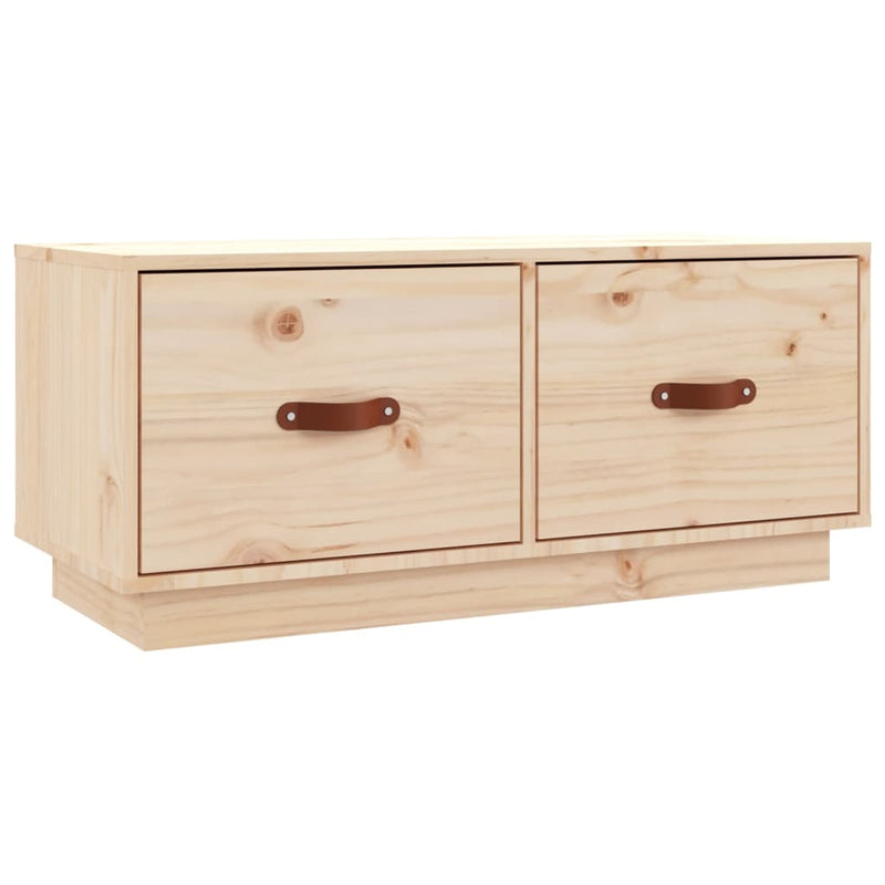 TV Cabinet 80x34x35 cm Solid Wood Pine