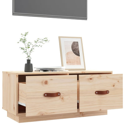 TV Cabinet 80x34x35 cm Solid Wood Pine