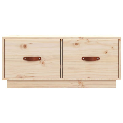 TV Cabinet 80x34x35 cm Solid Wood Pine