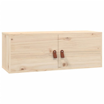 Wall Cabinet 80x30x30 cm Solid Wood Pine