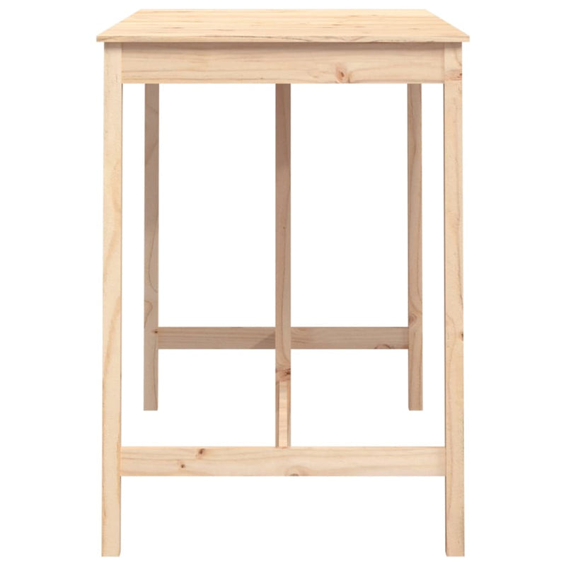 Bar Table 140x80x110 cm Solid Wood Pine