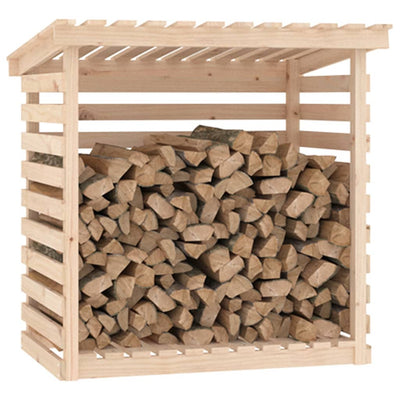 Firewood Rack 108x73x108 cm Solid Wood Pine