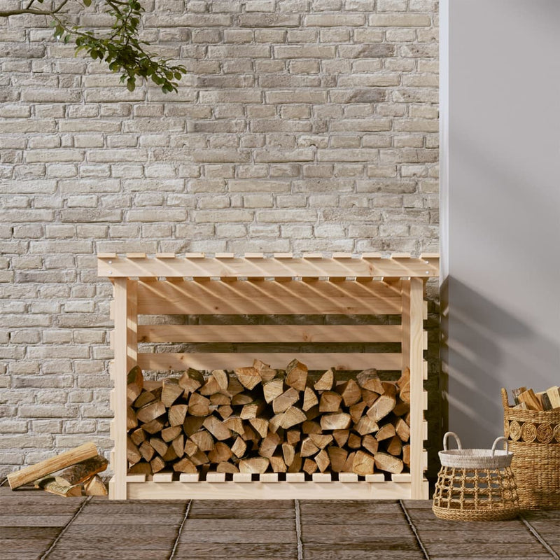 Firewood Rack 108x73x79 cm Solid Wood Pine