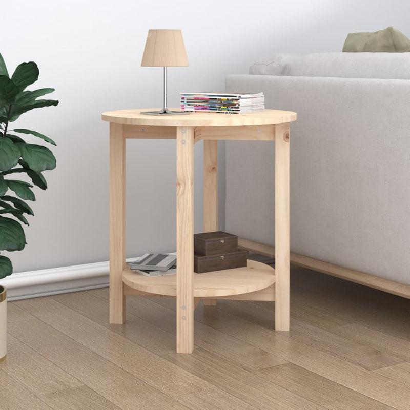 Coffee Table Ø 55x60 cm Solid Wood Pine