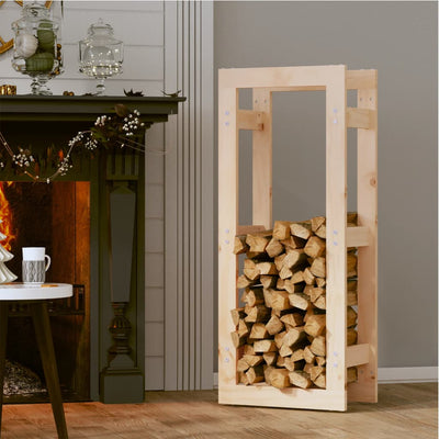 Firewood Rack 41x25x100 cm Solid Wood Pine