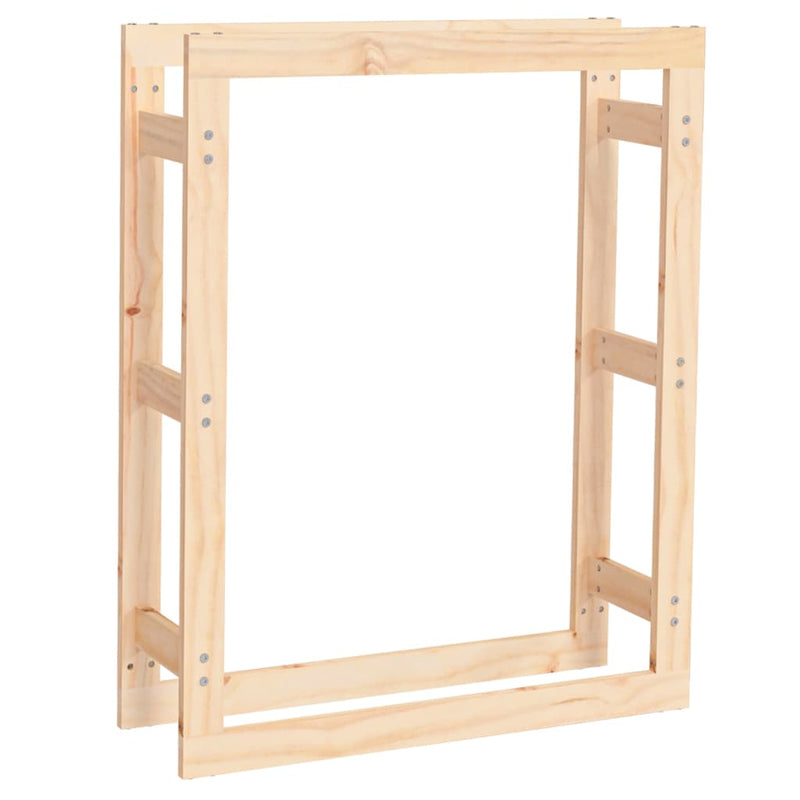 Firewood Rack 80x25x100 cm Solid Wood Pine