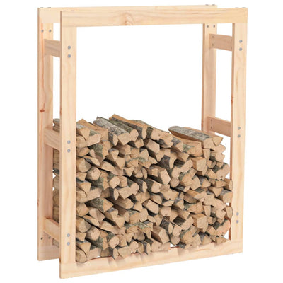 Firewood Rack 80x25x100 cm Solid Wood Pine