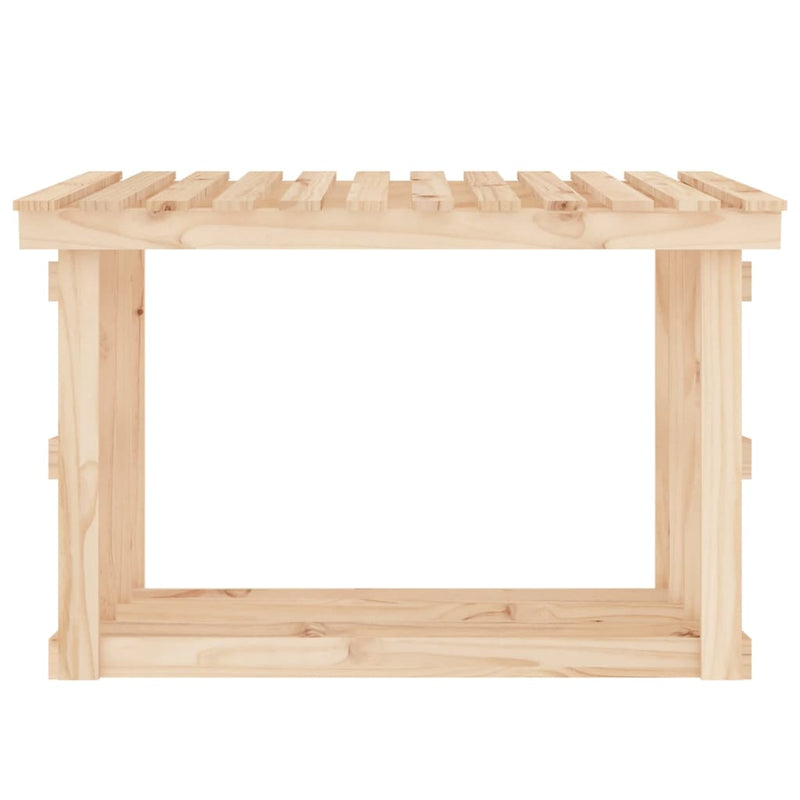 Firewood Rack 108x64.5x77 cm Solid Wood Pine