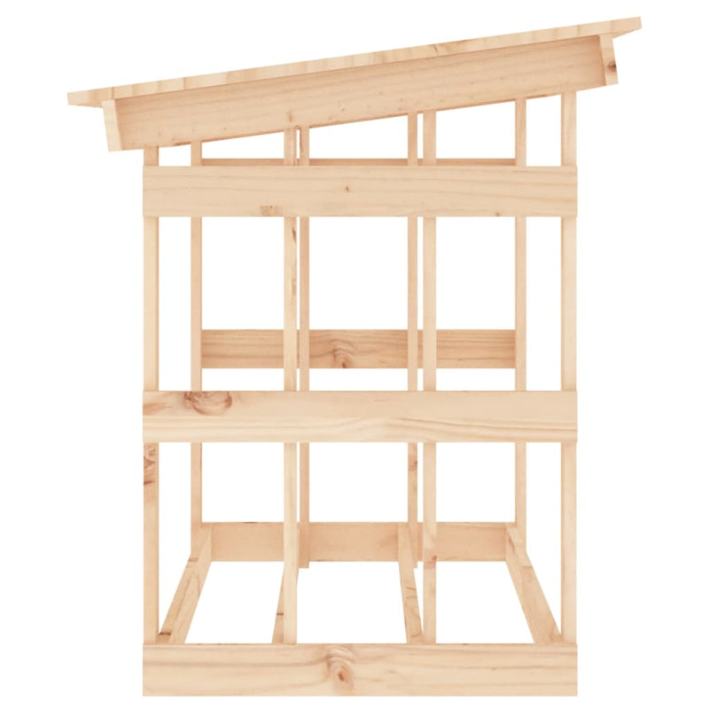 Firewood Rack 108x64.5x77 cm Solid Wood Pine