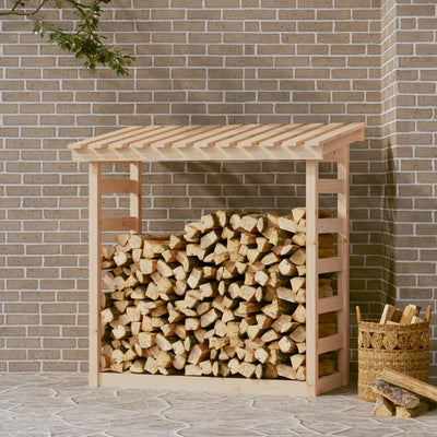 Firewood Rack 108x64.5x110 cm Solid Wood Pine