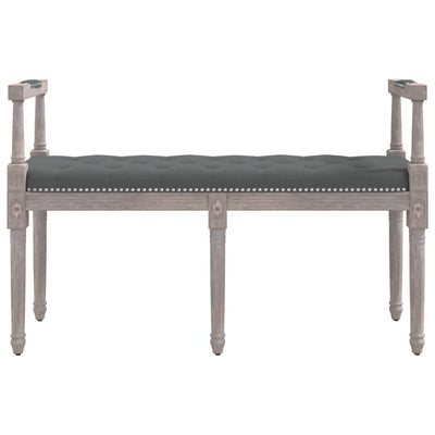 Bench Dark Grey 110x40x70 cm Fabric