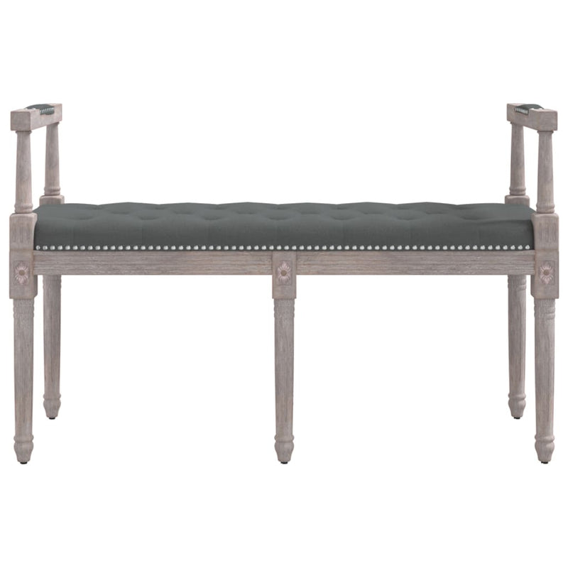 Bench Dark Grey 110x40x70 cm Fabric