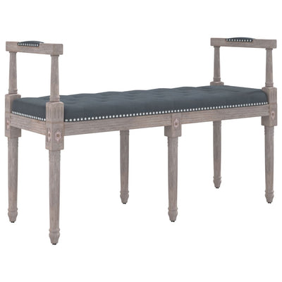 Bench Dark Grey 110x40x70 cm Velvet