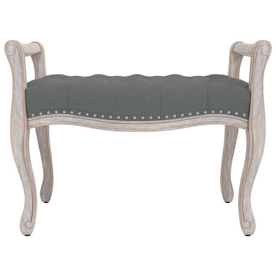 Bench Dark Grey 80x45x60 cm Fabric