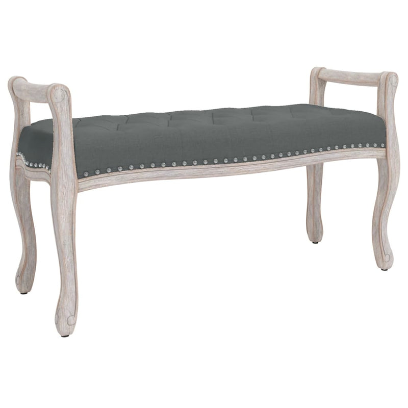 Bench Dark Grey 110x45x60 cm Fabric