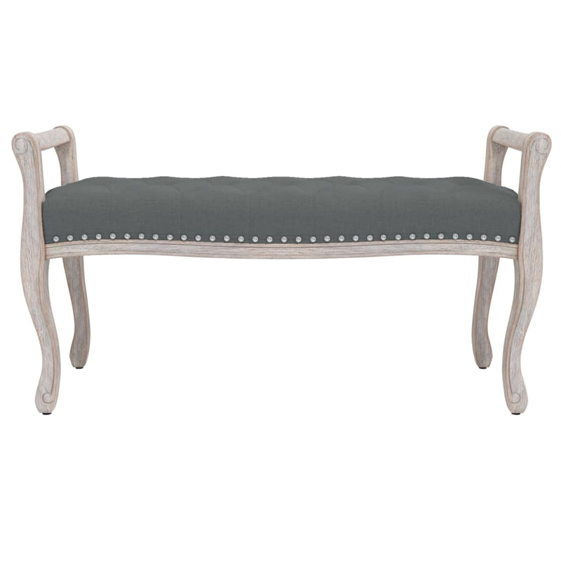 Bench Dark Grey 110x45x60 cm Fabric