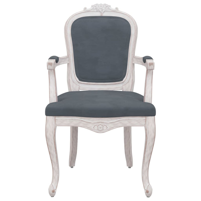 Dining Chairs 2 pcs Dark Grey 62x59.5x100.5 cm Velvet