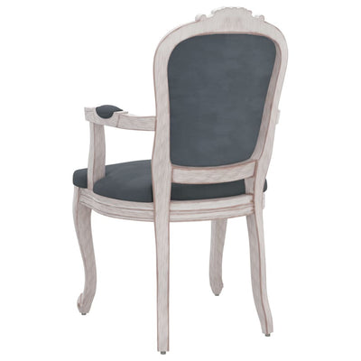 Dining Chairs 2 pcs Dark Grey 62x59.5x100.5 cm Velvet