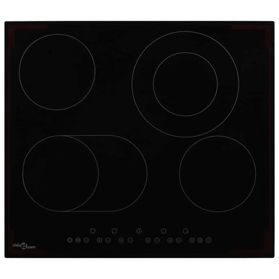 Ceramic Hob with 4 Burners Touch Control 6600 W