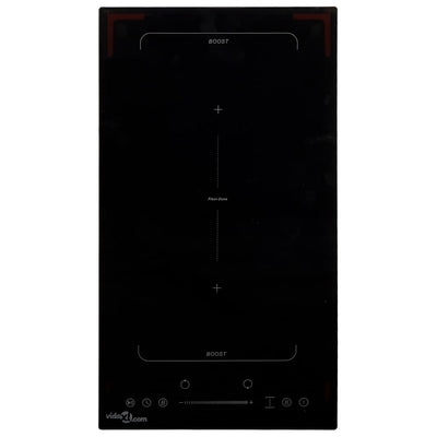 Flexizone Induction Hob with 2 Burners Touch Control Glass 3500W