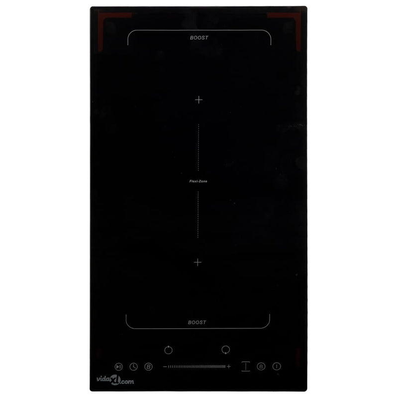 Flexizone Induction Hob with 2 Burners Touch Control Glass 3500W