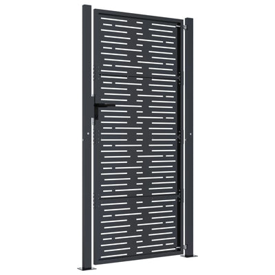 Garden Gate Anthracite 105x180 cm Steel Square Design