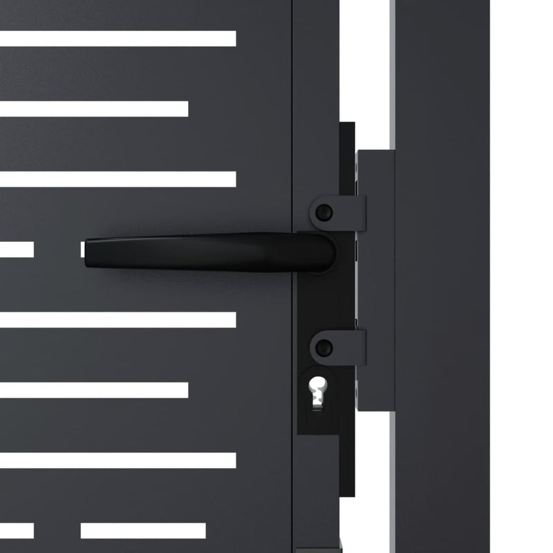 Garden Gate Anthracite 105x180 cm Steel Square Design