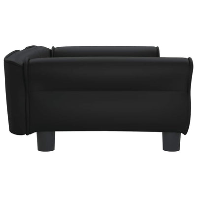 Dog Bed Black 95x55x30 cm Faux Leather