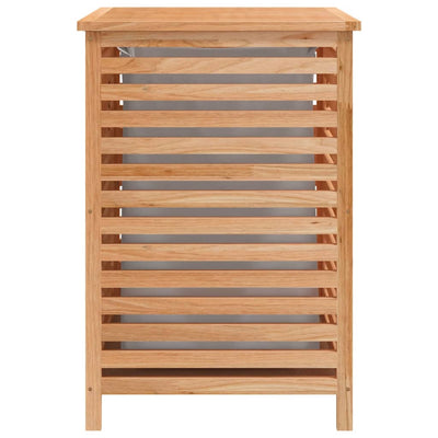 Laundry Basket 45x45x65 cm Solid Wood Walnut