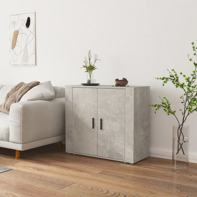 Sideboard Concrete Grey 80x33x70 cm Engineered Wood